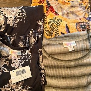 LuLaRoe Carly/Jessie 3 pack size medium. Rarely or never worn.